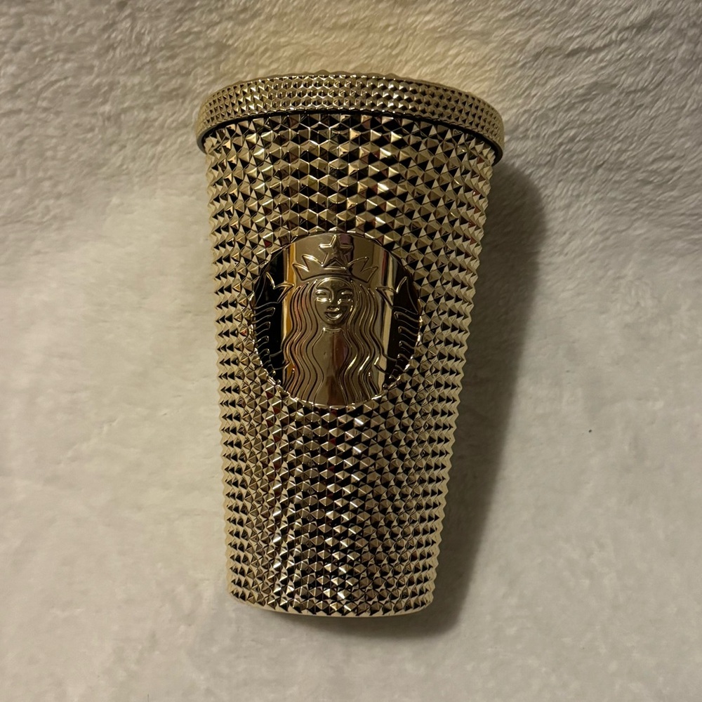 Gold studded tumbler Starbucks